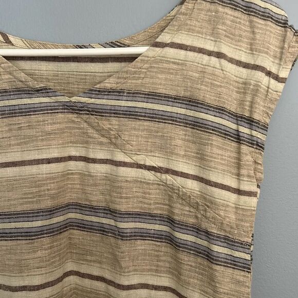 Patagonia Kids Lg Dress Tarkine Stripe Marrow Grey Organic Cotton - Picture 5 of 9